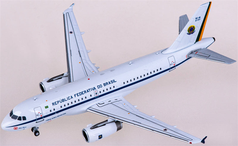 NG Models Brazilian Armed Forces for Airbus A319 VC-1A FAB2101 1:400 Airplane Pre-built  Airliner Model Display