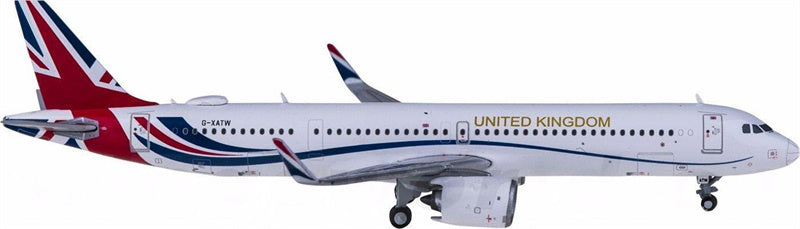 Geminijets RAF Airbus A321neo G-XATW 1:400 Airplan Diecast Model view 2