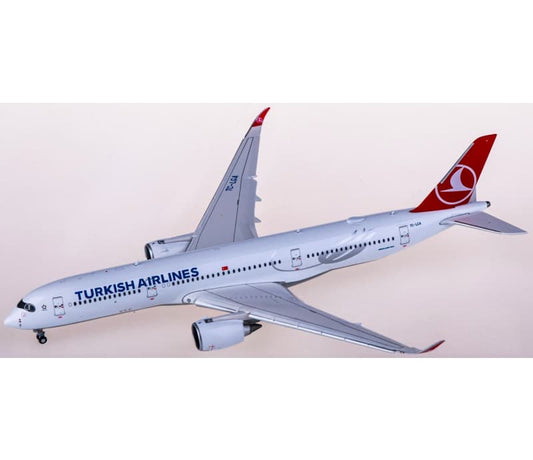JC Wings Turkish Airlines Airbus A350-900XWB TC-LGA Flaps down 1:400 Aircraft Pre-built  Airliner Model Display