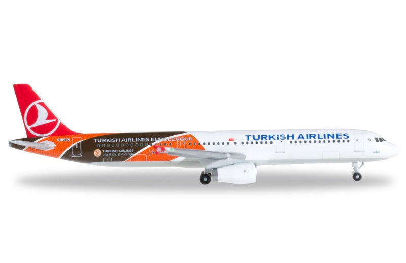 Herpa Turkish Airlines Airbus A321 TC-JRO 1:500 Aircraft Pre-built  Airliner Model Display