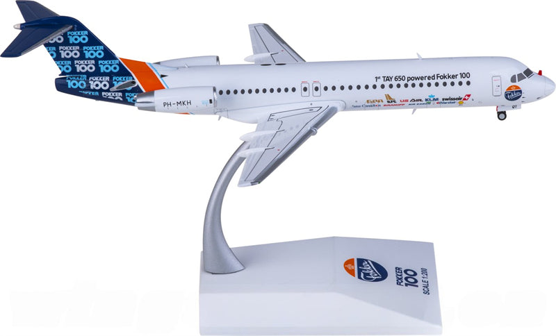 JC Wings Fokker 100 PH-MKH 1:200 Diecast Model view 1