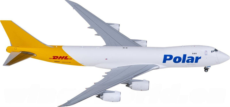 JC Wings Polar Air DHL Boeing 747-8F N852GT Cargo 1:400 Diecast Model view 1