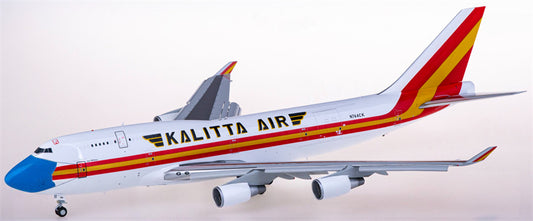 JC Wings Kalitta Air for Boeing 747-400BCF N744CK Flaps Down 1:200 Airplane Pre-built Airliner Model Display