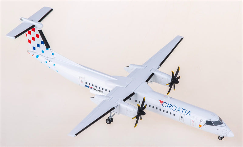 Herpa Croatia Airlines Bombardier Dash 8 Q400 9A-CQE 1:200 Diecast Model view 2