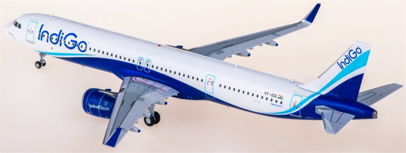 JC Wings Indigo Airlines for Airbus A321neo VT-ICQ 1:200 Aircraft Pre-built  Airliner Model Display