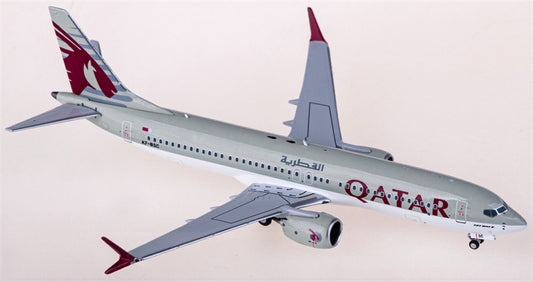 NG Models Qatar Boeing 737 MAX 8 A7-BSC 1:400 Diecast Model view 1