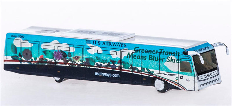 Geminijets US Airways Cobus 3000 Airport Passenger Bus 2pcs a set 1:200 Accessory Model view 1