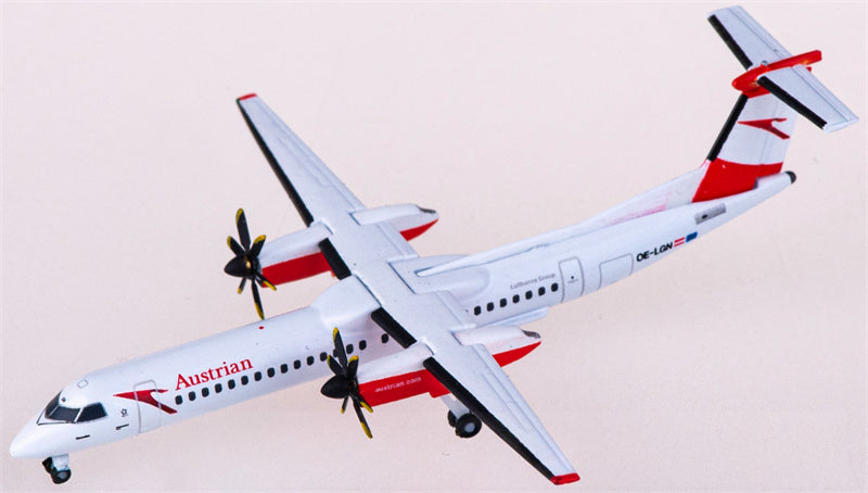 Herpa Austrian Airlines for Bombardier for Dash 8 Q400 OE-LGN 1:500 Airplane Pre-built  Airliner Model Display