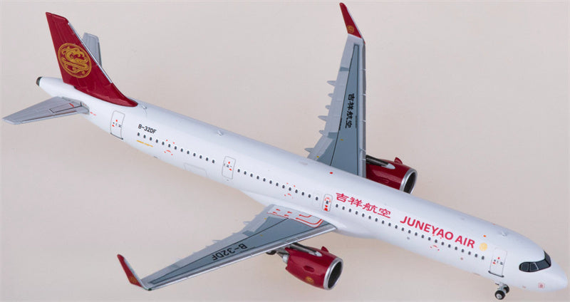 NG Models Juneyao Air Airbus A321neo B-32DF 1:400 Diecast Model view 3