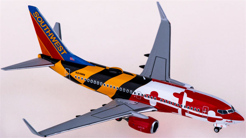 NG Models Southwest Airlines Boeing 737-700 N214WN 1:400 Diecast Model view 2