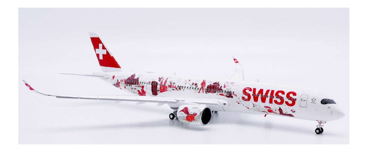JC Wings 1:400 Swiss International Air Lines Airbus A350-900XWB HB-IFA Flaps Down DIECAST Model