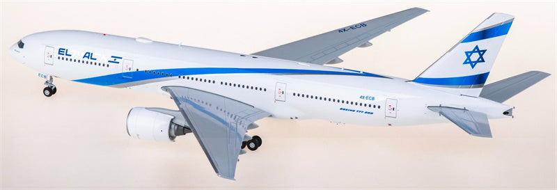 Geminijets 1:200 El Al Boeing 777-200ER 4X-ECB Diecast Model view 3