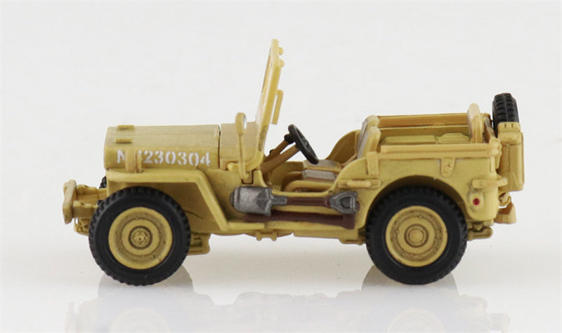 HOBBY MASTER US 1/4 ton Military Vehicle British 8th Army 1943 Gen. Bernard Montgomery 1:72 Tank Pre-built Model