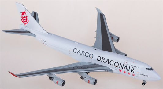JC Wings 1:400 Dragonair Cargo Boeing 747-400BCF B-KAG Diecast Model view 1