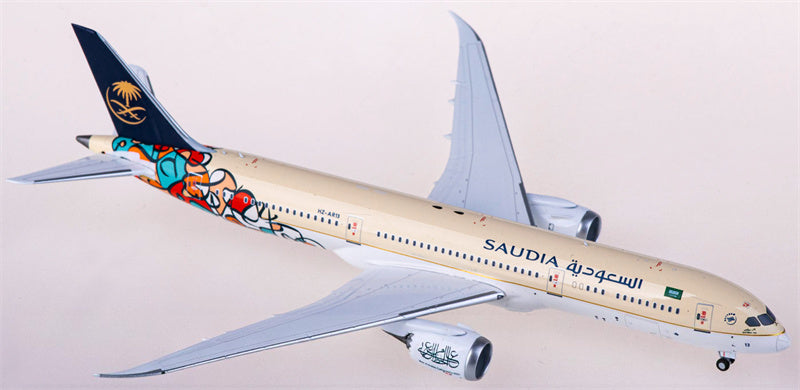 NG Models Saudia Boeing 787-9 HZ-AR13 1:400 Diecast Model view 1