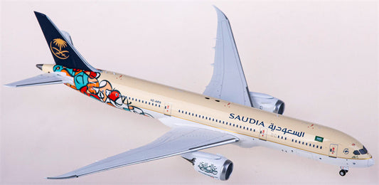 NG Models Saudia Boeing 787-9 HZ-AR13 1:400 Diecast Model view 1