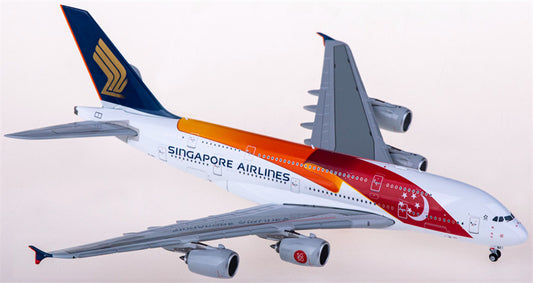 JC Wings Singapore Airlines for Airbus A380 9V-SKJ 1:400 Airplane Pre-built  Airliner Model Display