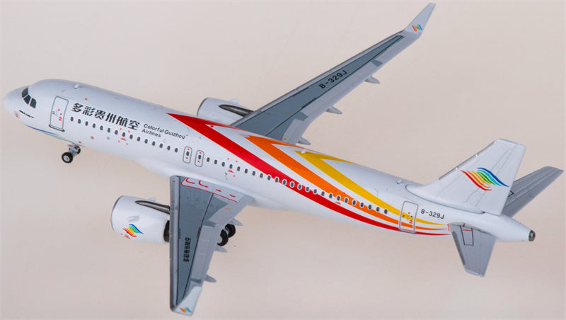 NG Models Colorful Guizhou Airlines Airbus A320neo B-329J 1:400 Diecast Model view 4