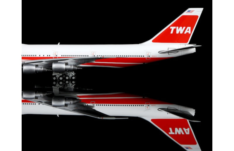 HX Models 1:400 TWA B747-100 N53111 Standard Edition DIECAST Model