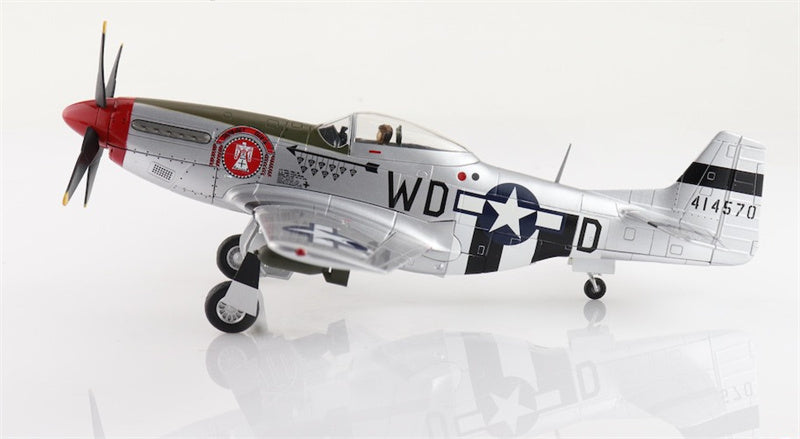 HOBBY MASTER P51D Mustang USAAF 335 FS/4 FG Captain Ted Lines 1:48 Aircraft Pre-built Model