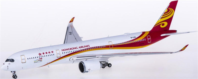 JC Wings Hong Kong Airlines Airbus A350-900XWB B-LGB 1:400 Airplan Diecast Model view 2