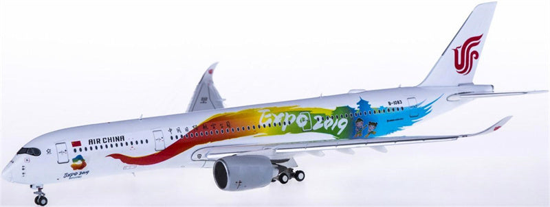 JC Wings Air China Airbus A350-900 B-1083 Flaps Down 1:400 Diecast Model view 3