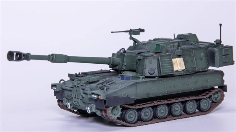 T-MODEL US M109A7 self-propelled howitzer 155mm green version 1:72 Tank Pre-built Model