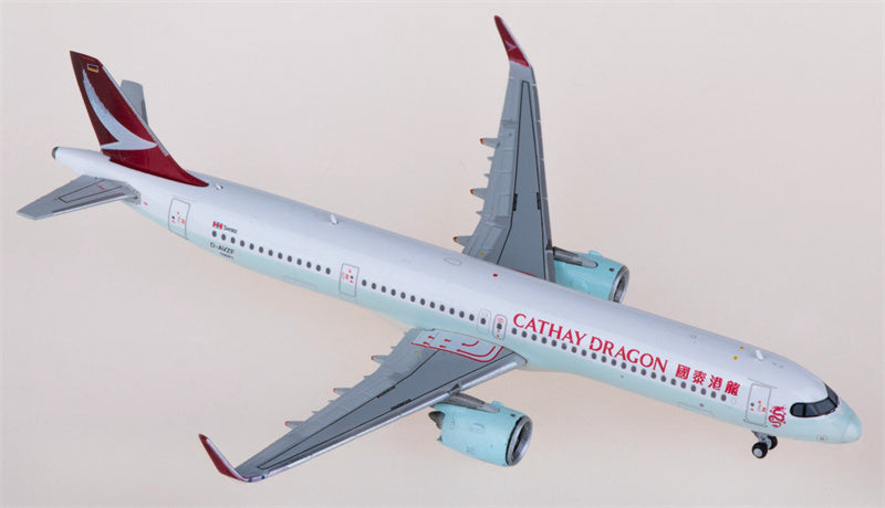 JC Wings Cathay Dragon for Airbus A321neo D-AVZF 1:400 Airplane Pre-built  Airliner Model Display