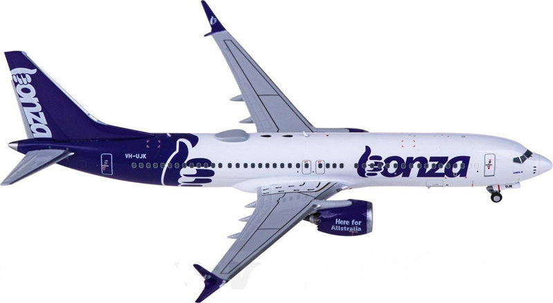NG Models Bonza Boeing 737 MAX 8 VH-UJK 1:400 Diecast Model view 1