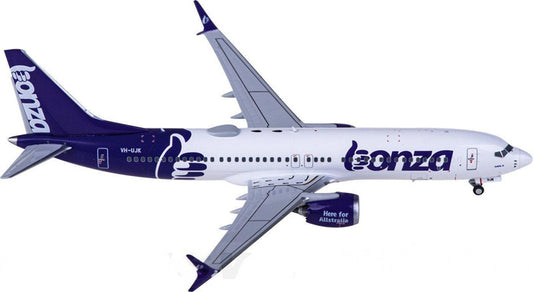 NG Models Bonza Boeing 737 MAX 8 VH-UJK 1:400 Diecast Model view 1