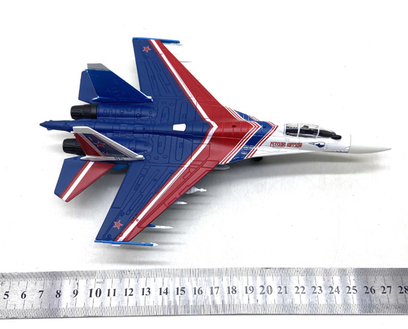 FLOZ Russian Warriors Performance Team Super Flanker SU-35 #55 Performance Aircraft 1:100 Aircraft Pre-built Model
