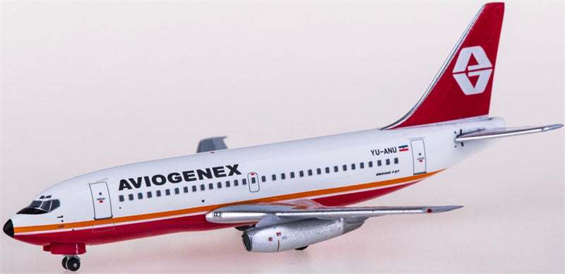 AeroClassics Aviogenex Boeing 737-200 YU-ANU 1:400 Diecast Model view 3