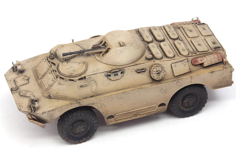 S-MODEL BRDM-2 armored reconnaissance vehicle Middle East Sand colored coating 1:72 Tank Pre-built Model