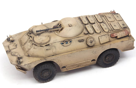 S-MODEL BRDM-2 armored reconnaissance vehicle Middle East Sand colored coating 1:72 Tank Pre-built Model