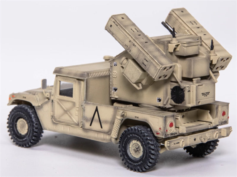 T-MODEL Hummer Air Defense System Frontline Area Air Defense US Saudi Arabia 1991 1:72 Tank Pre-built Model