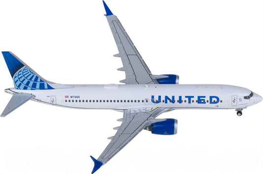 Geminijets United Airlines Boeing 737 MAX 8 N17265 1:400 Diecast Model view 1