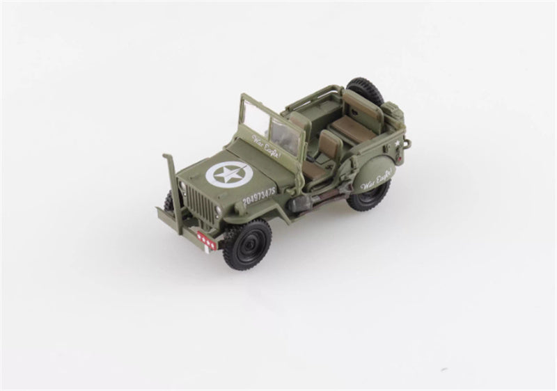 HOBBY MASTER US 1/4 ton Military Vehicle US 3rd Army 1945 Gen. George Patton 1:72 Tank Pre-built Model