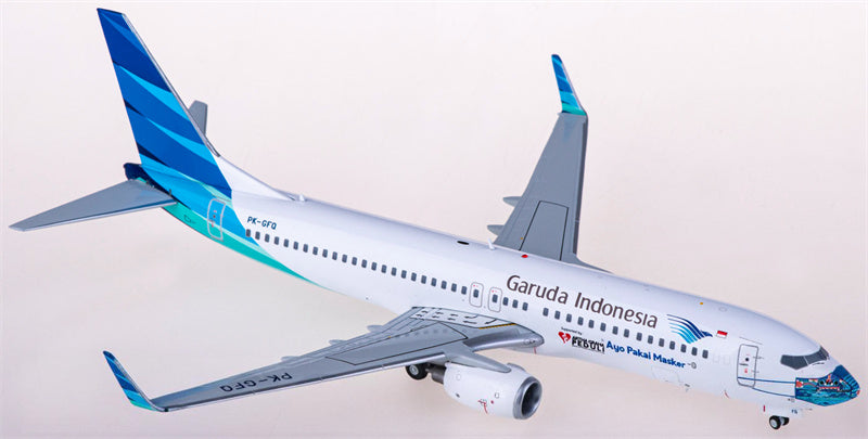 JC Wings Garuda Indonesia Boeing 737-800 PK-GFQ 1:200 Diecast Model view 1