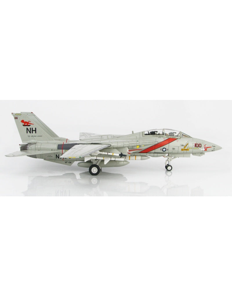 HOBBY MASTER US Navy F-14A VF-114 Aardvarks 1:72 Model 1991  NH100 USS Abraham 159608