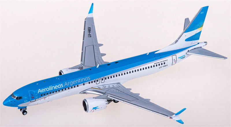 JC Wings Aerolineas Argentinas Boeing 737 MAX 8 LV-HKV 1:400 Diecast Model view 4