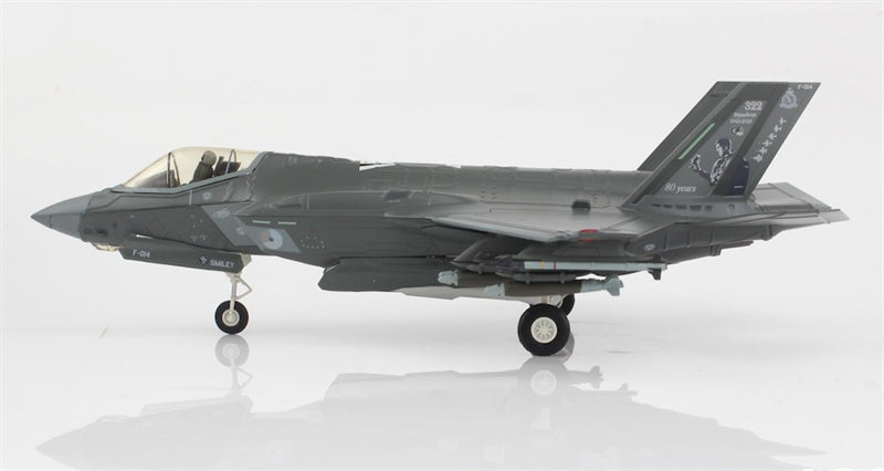 HOBBY MASTER F35A Lightning II F-014 322 Sqn. RNLAF 2023 KLU Netherlands 1:72 Aircraft Pre-built Model