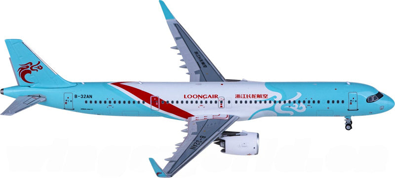 HYJLwings Loong Air Airbus A321neo B-32AN 1:400 Diecast Model view 2