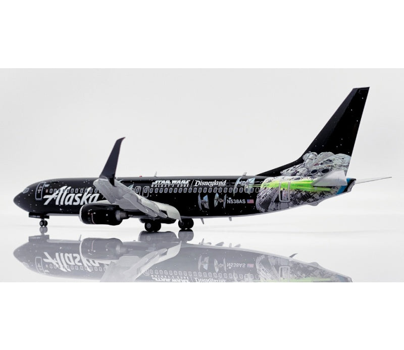 JC Wings 1:200 Alaska Airlines B737-800 N538AS Flaps down DIECAST Model