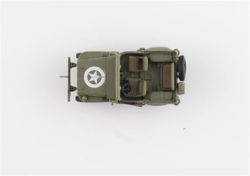 HOBBY MASTER US 1/4 ton Military Vehicle US 3rd Army 1945 Gen. George Patton 1:72 Tank Pre-built Model