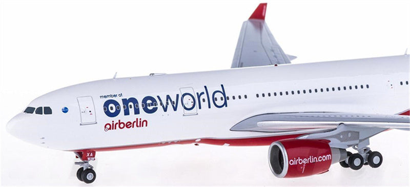 JC Wings Air Berlin Airbus A330-200 D-ABXA member of oneworld 1:200 Airplan Diecast Model view 2