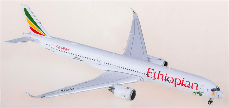 JC Wings 1:400 Ethiopian Airlines Airbus A350-1000 ET-BAW Flaps down Model