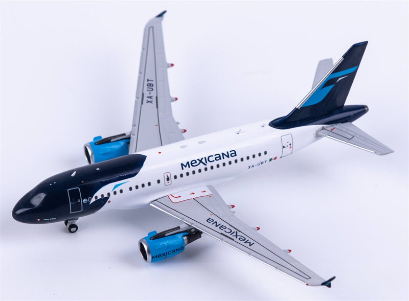 NG Models 1:400 Mexicana Airbus A318 XA-UBT  Diecast Model
