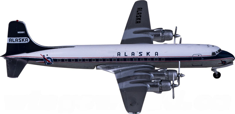 AeroClassics Alaska Airlines Douglas DC-6 N6118C 1:400 Diecast Model view 1