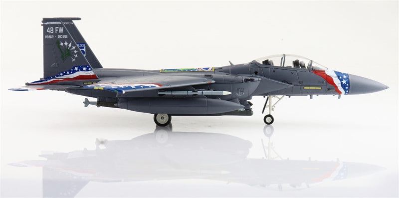 HOBBY MASTER F-15E Strike Eagle Liberator 92-0364 48th FW USAF 2022 1:72 Aircraft Pre-built Model