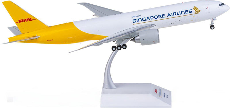 JC Wings 1:200 Singapore Airlines DHL Boeing 777-200LRF 9V-DHA Model